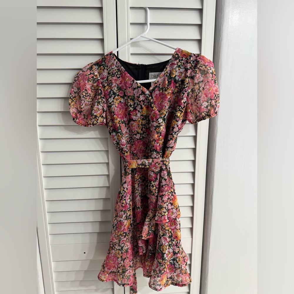 💗Blush by Us Angels Girls’ Floral Puff Sleeve Dress